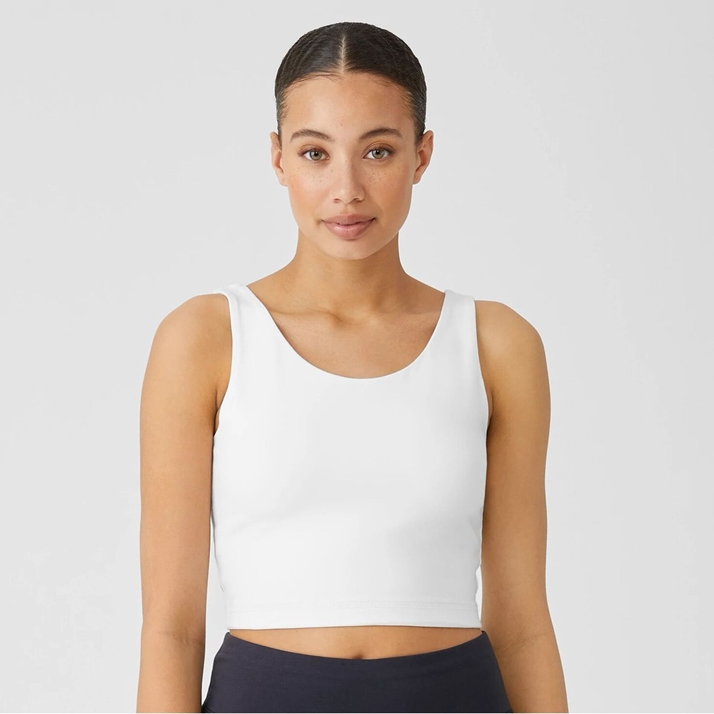 NWT Eileen Fisher White Crop Tank Top